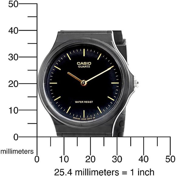 Casio Men's MQ24-1E Black Resin Watch - Picture 2 of 7